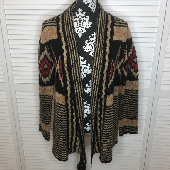 Pink Republic Sweaters - Pink Republic Aztec Open Cardigan Large